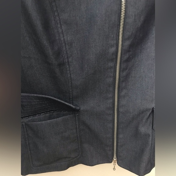J'ENVIE New York Front Zipper Two Pockets Jacket Blazer Cotton Blend. Size 8 - Picture 8 of 14